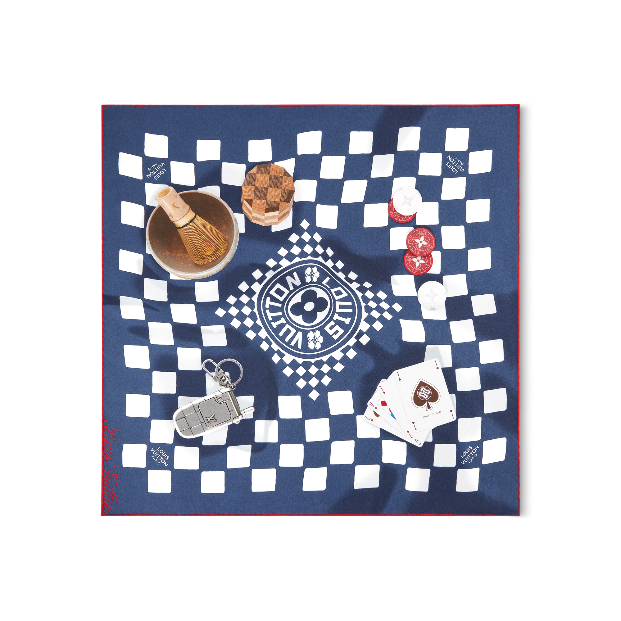Game Scene Bandana - Luxury S00 Blue | LOUIS VUITTON